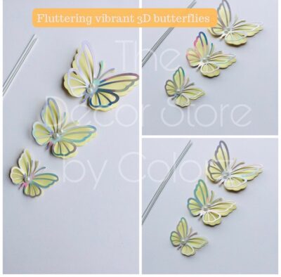 3D Butterflies (Blue) - Colorz LK | The Decor Store | Sri Lanka