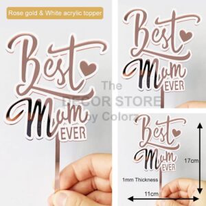Best Mom Ever Topper (Rose Gold)