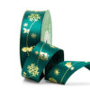Satin Christmas Ribbon (Green)