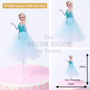 Printed Elsa With Net Skirt