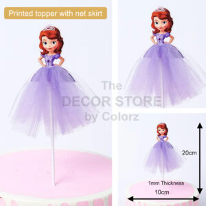 Printed Sofia With Net Skirt