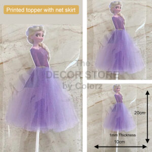 Printed Elsa With Net Skirt 02