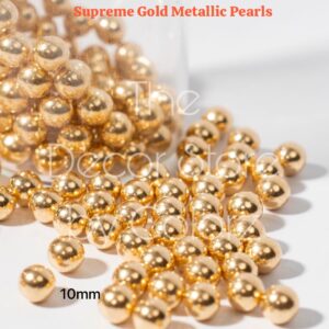 Gold Metallic Pearls (10mm)