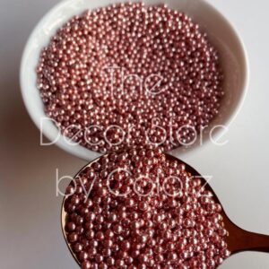 Rose Gold Metallic Pearls (2mm)