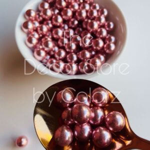 Rose Gold Metallic Pearls (10mm)