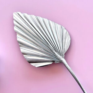 silver palm leaf