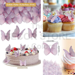 Edible Wafer Butterflies (Purple)