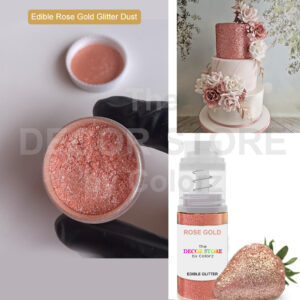 Edible Rose Gold Glitter Dust