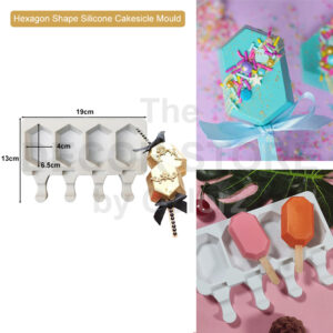 Hexagon Shaped Silicone Cakesicle Mould