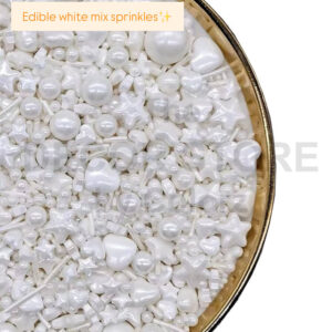 Edible White Sprinkle Mix