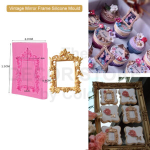 Vintage Mirror Frame Silicone Mould 3