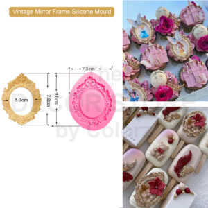 Vintage Mirror Frame Silicone Mould 2