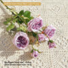 Artificial Austin Rose Stem(Light Purple)