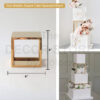 Gold Metallic Square Cake Stand/Separator (Small)
