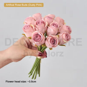Artificial Rose Buds (Dusty Pink)