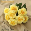 Artificial Silk Roses (Yellow)