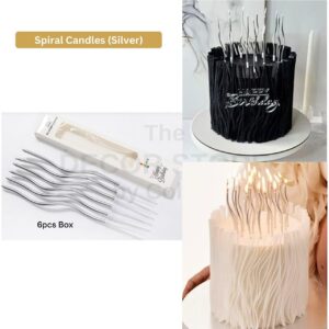 Spiral Candles (Silver)