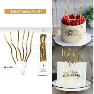 Spiral Candles (Gold)
