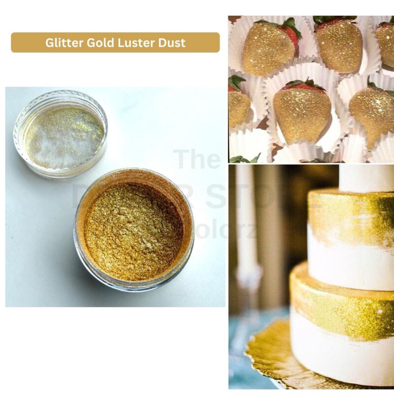 Gold Color Letters Example Using Luster Dust Glitter Gold Luster Dust - Colorz LK | The Decor Store | Sri Lanka