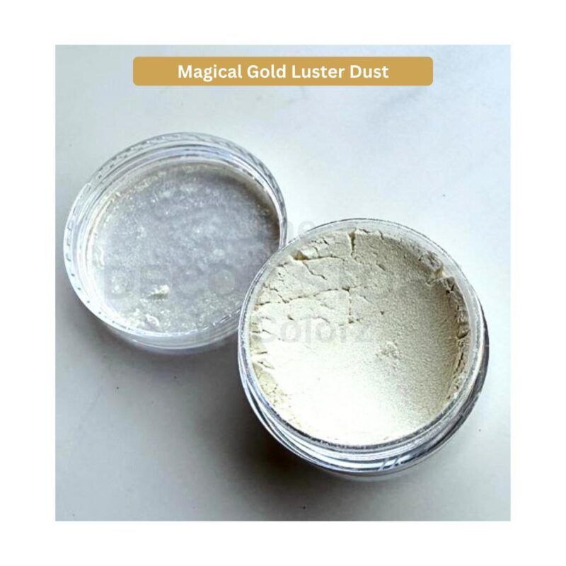 Gold Color Letters Example Using Luster Dust Luster Dust (Magical Gold) - Colorz LK | The Decor Store | Sri Lanka