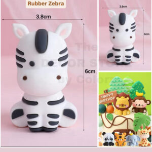 Rubber Zebra Cake Topper