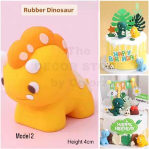 Rubber Dinosaur Cake Topper -3