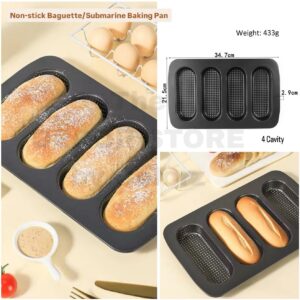 Non-Stick Submarine / Baguette Baking Pan