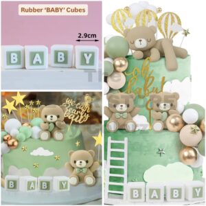 Rubber ‘BABY’ Cubes (Pastel Green)