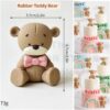 Rubber Teddy Bear Cake Topper – 08
