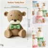 Rubber Teddy Bear Cake Topper – 06