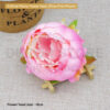 Artificial Peony Rose Flower Head (Rose Pink+Peach)