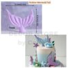 Rubber Mermaid Tail Cake Topper (Purple)