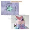 Rubber Starfish Cake Topper (Green)