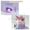 Rubber Seashell Cake Topper (Purple)