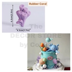 Rubber Coral Cake Topper