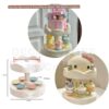 Electric 360° Rotating Two Tier Mini Cake & Treat Display Stand