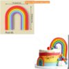 Rubber Rainbow Cake Topper (Multicoloured)