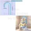 Rubber Tall Rainbow Cake Topper (Pastel Blue Mix)