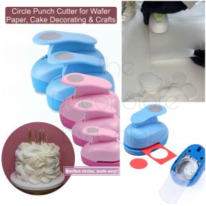 Circle Punch Cutter for Wafer Paper, Cake Decorating & Crafts