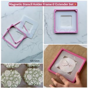 Magnetic Stencil Holder Frame & Extender Set