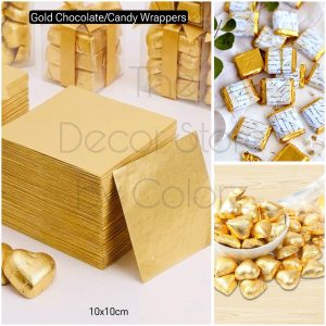 Chocolate/Candy Wrappers 100 pcs (Gold)