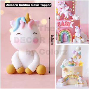 Unicorn Rubber Cake Topper